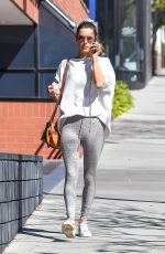 ALESSANDRA AMBROSIO Arrives at Pilates Class in Los Angeles 02/11/2020
