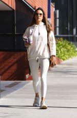 ALESSANDRA AMBROSIO Arrives at Pilates Studio in Los Angeles 02/20/2020