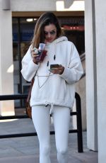 ALESSANDRA AMBROSIO Arrives at Pilates Studio in Los Angeles 02/20/2020