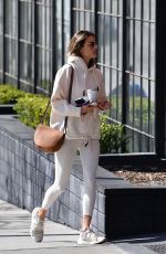 ALESSANDRA AMBROSIO Arrives at Pilates Studio in Los Angeles 02/20/2020