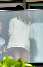 ALESSANDRA AMBROSIO at a Photoshoot on Her Hotel Balcony in Rio De Janeiro 02/27/2020
