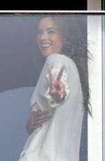 ALESSANDRA AMBROSIO at a Photoshoot on Her Hotel Balcony in Rio De Janeiro 02/27/2020