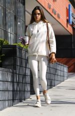 ALESSANDRA AMBROSIO Heading to Pilates Class in Los Angeles 02/20/2020