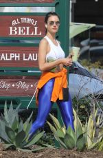 ALESSANDRA AMBROSIO Leaves Her Workout in Malibu 02/21/2020