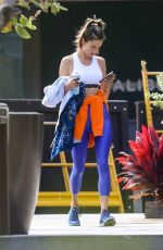 ALESSANDRA AMBROSIO Leaves Her Workout in Malibu 02/21/2020