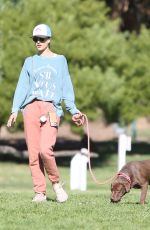 ALESSANDRA AMBROSIO Out Hikinig with Her Dog in Los Angeles 02/04/2020
