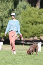 ALESSANDRA AMBROSIO Out Hikinig with Her Dog in Los Angeles 02/04/2020