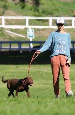 ALESSANDRA AMBROSIO Out Hikinig with Her Dog in Los Angeles 02/04/2020