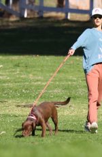 ALESSANDRA AMBROSIO Out Hikinig with Her Dog in Los Angeles 02/04/2020