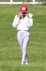 ALESSANDRA AMBROSIO Out with Her Dog in Pacific Palisades 02/06/2020