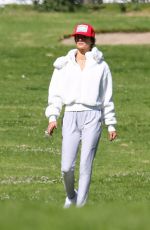 ALESSANDRA AMBROSIO Out with Her Dog in Pacific Palisades 02/06/2020