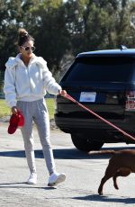 ALESSANDRA AMBROSIO Out with Her Dog in Pacific Palisades 02/06/2020