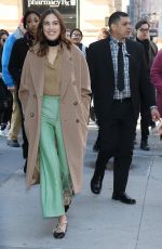 ALEXA CHUNG Arrives at Build Series in New York 02/03/2020