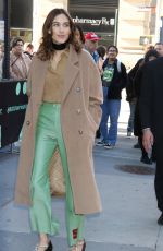 ALEXA CHUNG Arrives at Build Series in New York 02/03/2020