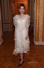 ALEXA CHUNG at Simone Rocha Fashion Show in London 02/16/2020