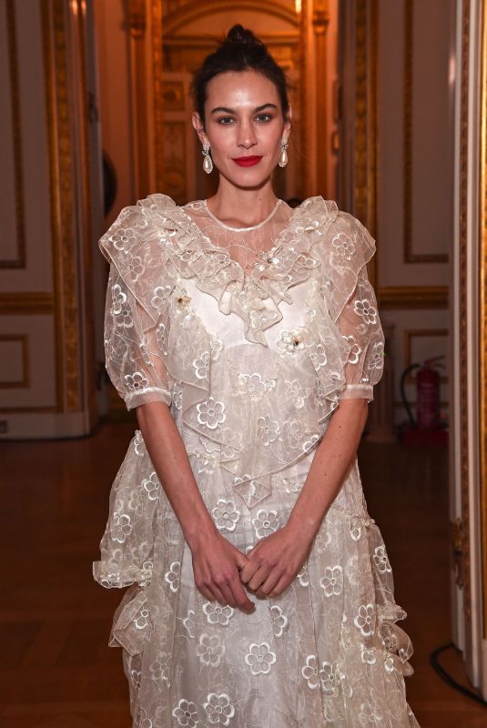 ALEXA CHUNG at Simone Rocha Fashion Show in London 02/16/2020