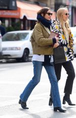 ALEXA CHUNG Out and About in New York 02/15/2020