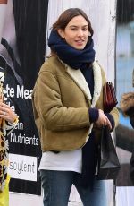 ALEXA CHUNG Out and About in New York 02/15/2020