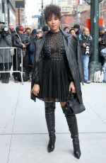 ALEXANDRA SHIPP Arrives at Longchamp Fashion Show in New York 02/08/2020