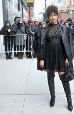 ALEXANDRA SHIPP Arrives at Longchamp Fashion Show in New York 02/08/2020