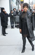 ALEXANDRA SHIPP Arrives at Longchamp Fashion Show in New York 02/08/2020