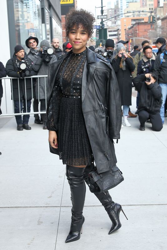 ALEXANDRA SHIPP Arrives at Longchamp Fashion Show in New York 02/08/2020