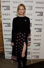 ALICE EVE at Fashion Our Future Launch at London Fashion Week 02/17/2020