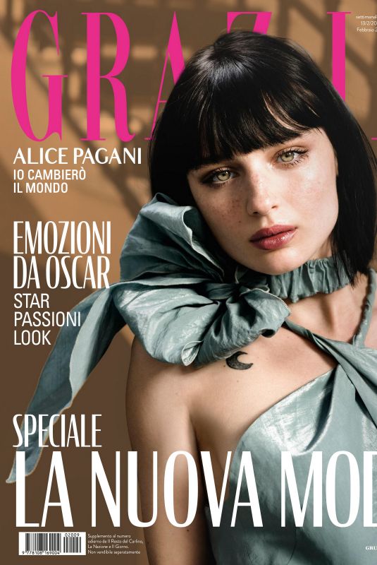ALICE PAGANI in Grazia Magazine, Italy February 2020