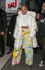 ALICIA KEYS Arrives at NRJ Radio in Paris 02/04/2020