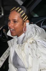 ALICIA KEYS Arrives at NRJ Radio in Paris 02/04/2020