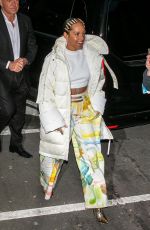 ALICIA KEYS Arrives at NRJ Radio in Paris 02/04/2020