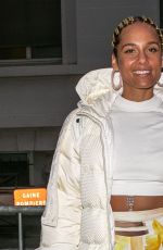 ALICIA KEYS Arrives at NRJ Radio in Paris 02/04/2020