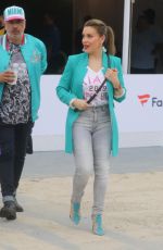 ALYSSA MILANO Arrives at Fanatics Pre-super Bowl Party in Miami 02/01/2020
