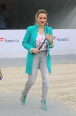 ALYSSA MILANO Arrives at Fanatics Pre-super Bowl Party in Miami 02/01/2020
