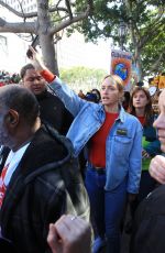 AMBER VALLETTA and BONNIE WRIGHT Joins Greenpeace at Fire Drill Fridays in Los Angeles 02/07/2020