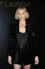 AMBER VALLETTA at Saint Laurent Fashion Show in Paris 02/25/2020