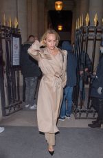 AMBER VALLETTA Leaves Isabel Marant Fashios Show in Paris 02/27/2020