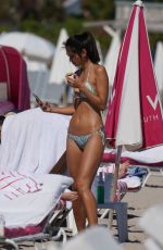AMBRA GUTIERREZ in Bikini at a Beach in Miami 02/02/2020