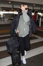 AMELIA HAMLIN at Los Angeles International Airport 02/12/2020