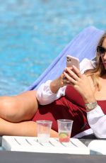 AMY CHILDS in Swimsuit at Celebs Go Dating Show in Domincan Republic 02/16/2020