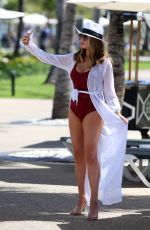 AMY CHILDS in Swimsuit at Celebs Go Dating Show in Domincan Republic 02/16/2020