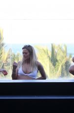 AMY CHILDS, OLIVIA BENTLEY and AMY HART on the Set of Celebs Go Dating in Domincan Republic 02/10/2020
