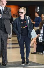 AMY POEHLER at LAX Airport in Los Angeles 02/04/2020
