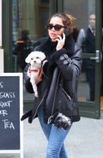 ANA DE ARMAS Out with Her Dog in New York 02/18/2020
