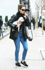 ANA DE ARMAS Out with Her Dog in New York 02/18/2020