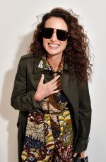 ANDIE MACDOWELL at Christian Dior Show at Paris Fashion Week 02/25/2020