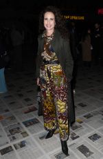 ANDIE MACDOWELL at Christian Dior Show at Paris Fashion Week 02/25/2020