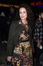 ANDIE MACDOWELL at Christian Dior Show at Paris Fashion Week 02/25/2020