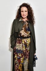 ANDIE MACDOWELL at Christian Dior Show at Paris Fashion Week 02/25/2020