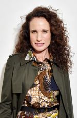 ANDIE MACDOWELL at Christian Dior Show at Paris Fashion Week 02/25/2020